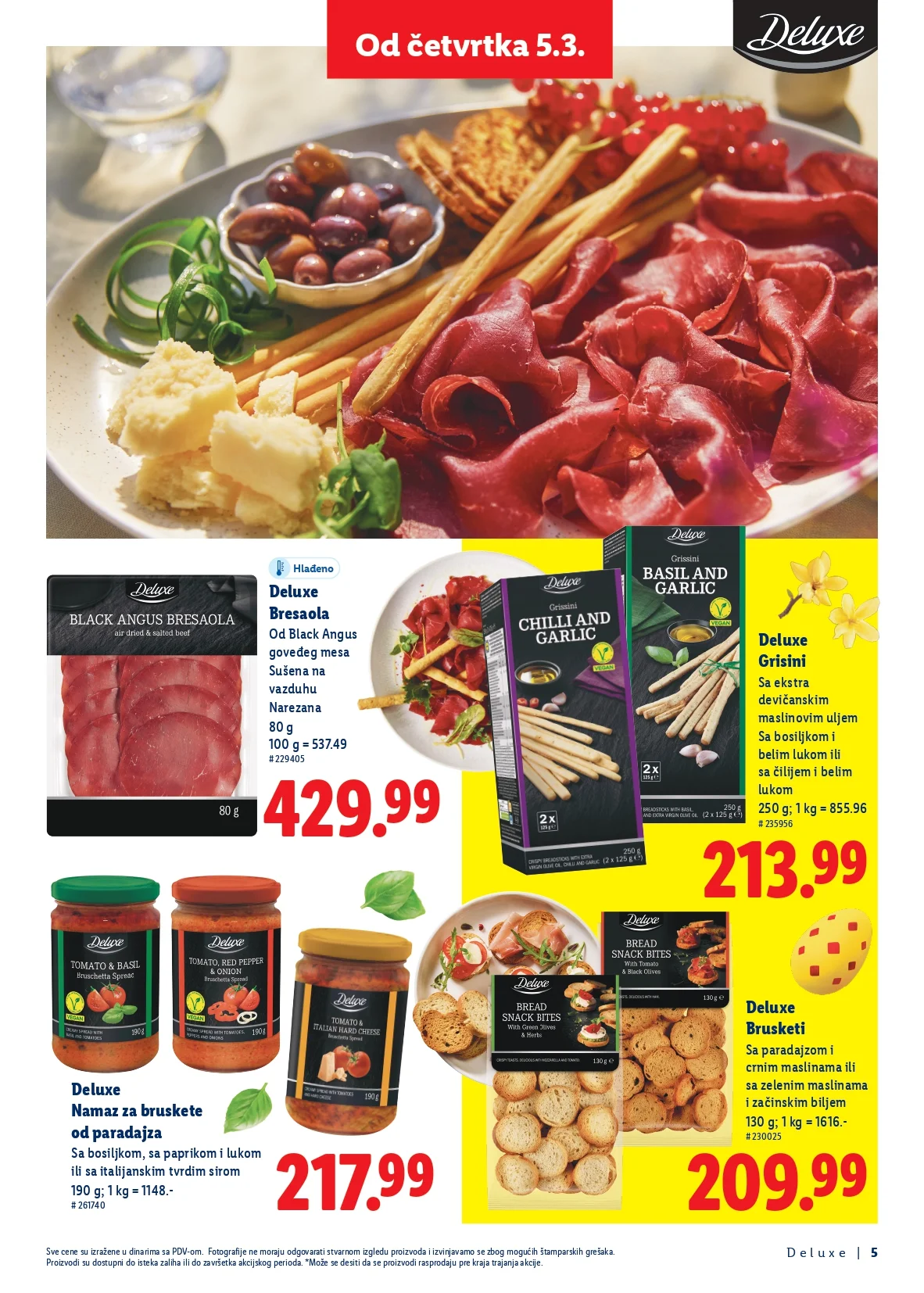 Lidl katalog USKRS DELUXE 5.3.2026. do isteka zaliha