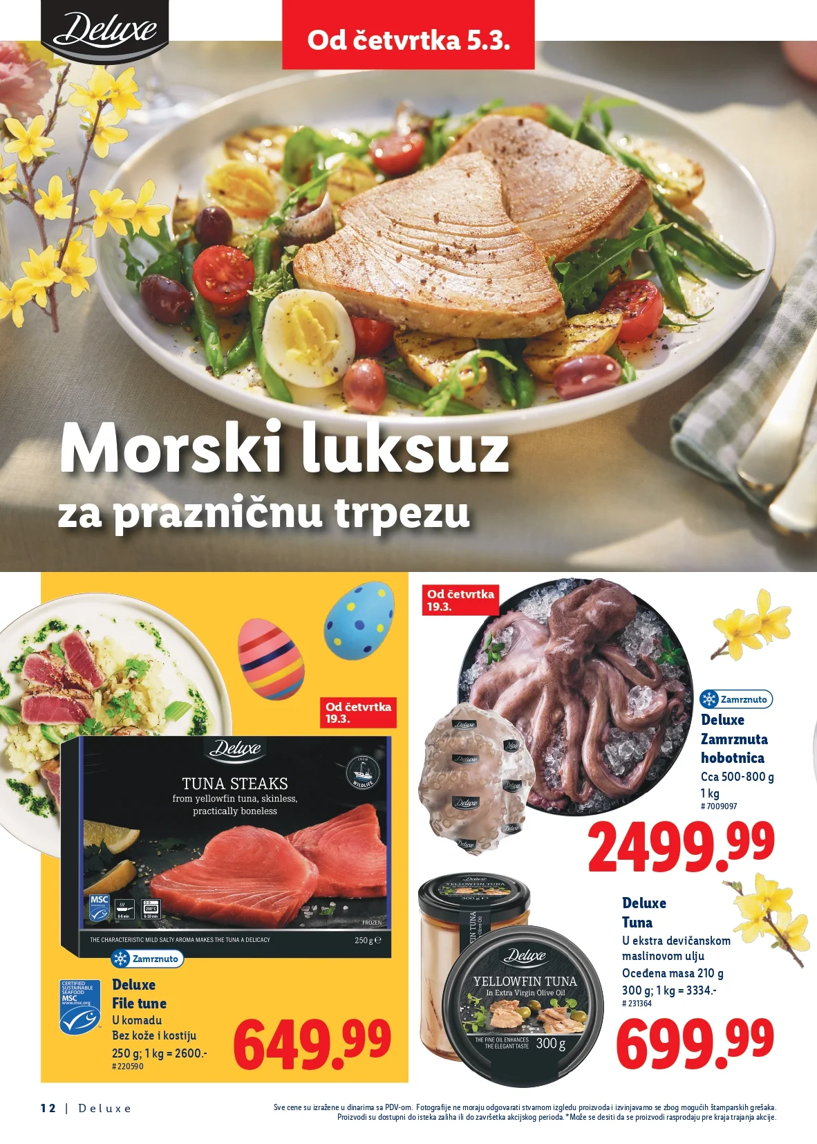 Lidl katalog USKRS DELUXE 5.3.2026. do isteka zaliha