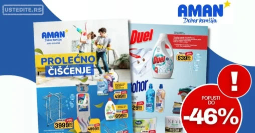 Aman katalog PROLEĆNO ČIŠĆENJE 20.3-20.4.2026.