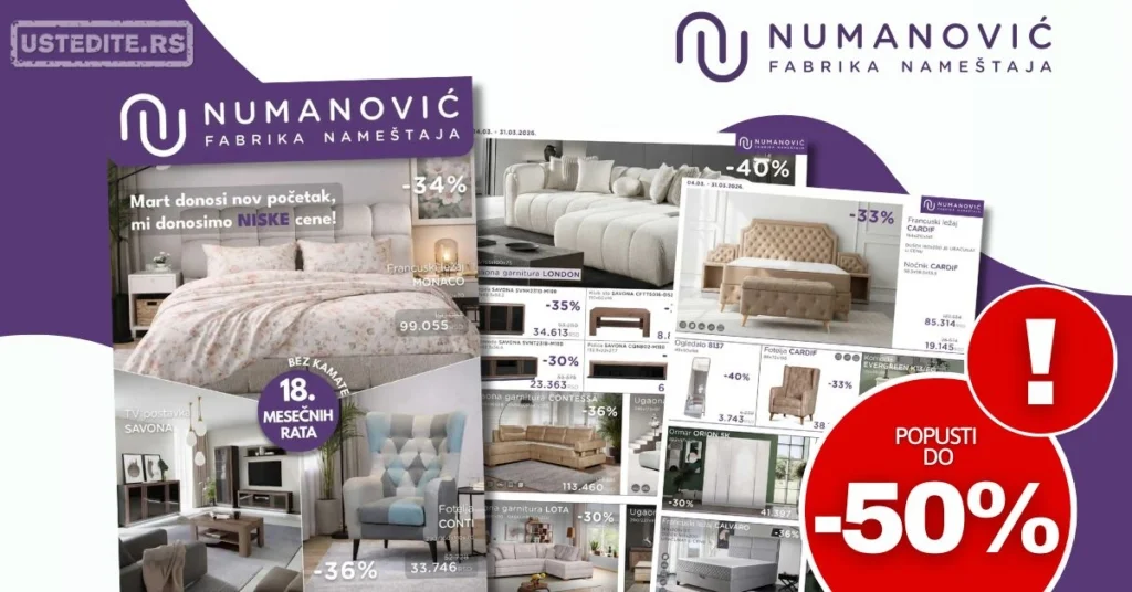 Numanović nameštaj katalog 4-31.3.2026.