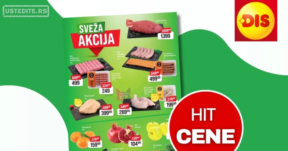 Dis SVEŽA AKCIJA - sniženje do 2.4.2026.