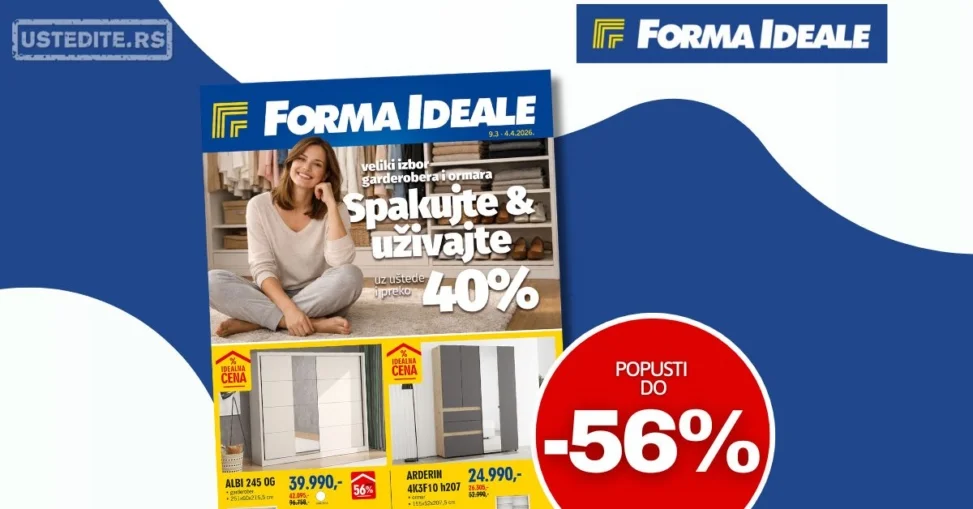 Forma Ideale katalog GARDEROBERI 9.3-4.4.2026.