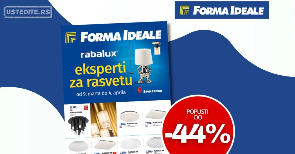 Forma Ideale katalog RASVETA 9.3-4.4.2026.