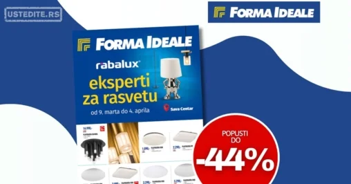 Forma Ideale katalog RASVETA 9.3-4.4.2026.