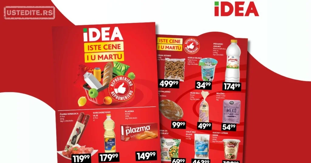 Idea katalog ISTE CENE mart 2026.