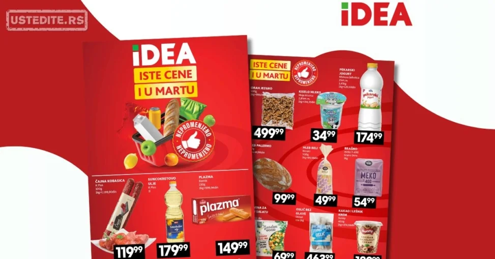Idea katalog ISTE CENE mart 2026.