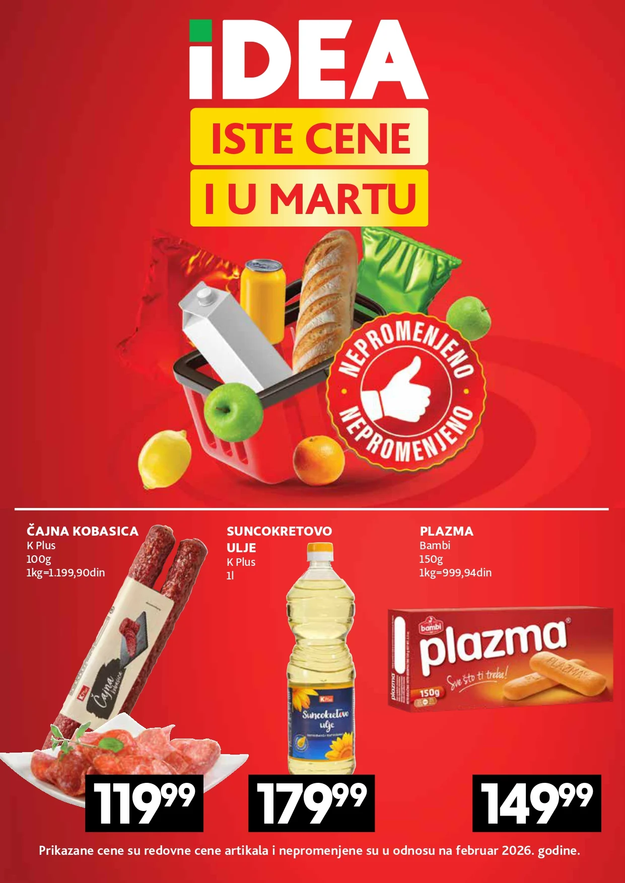 Idea katalog ISTE CENE 12-18.3.2026.