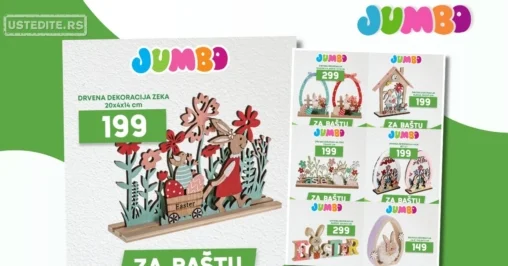 Jumbo akcija USKRŠNJE DEKORACIJE - sniženje do 11.4.2026.