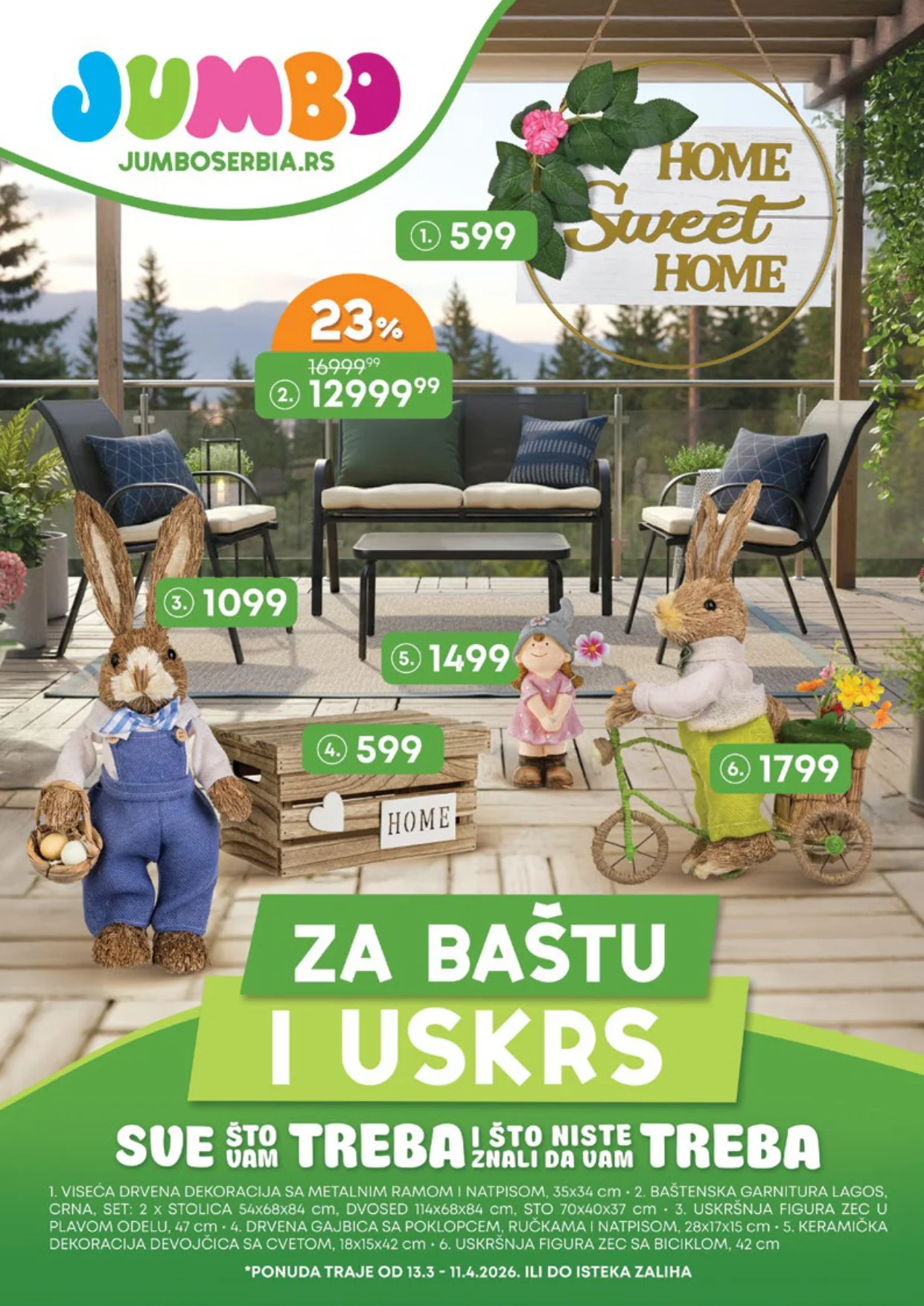Jumbo katalog SVE ZA BAŠTU I USKRS 13.3-11.4.2026.
