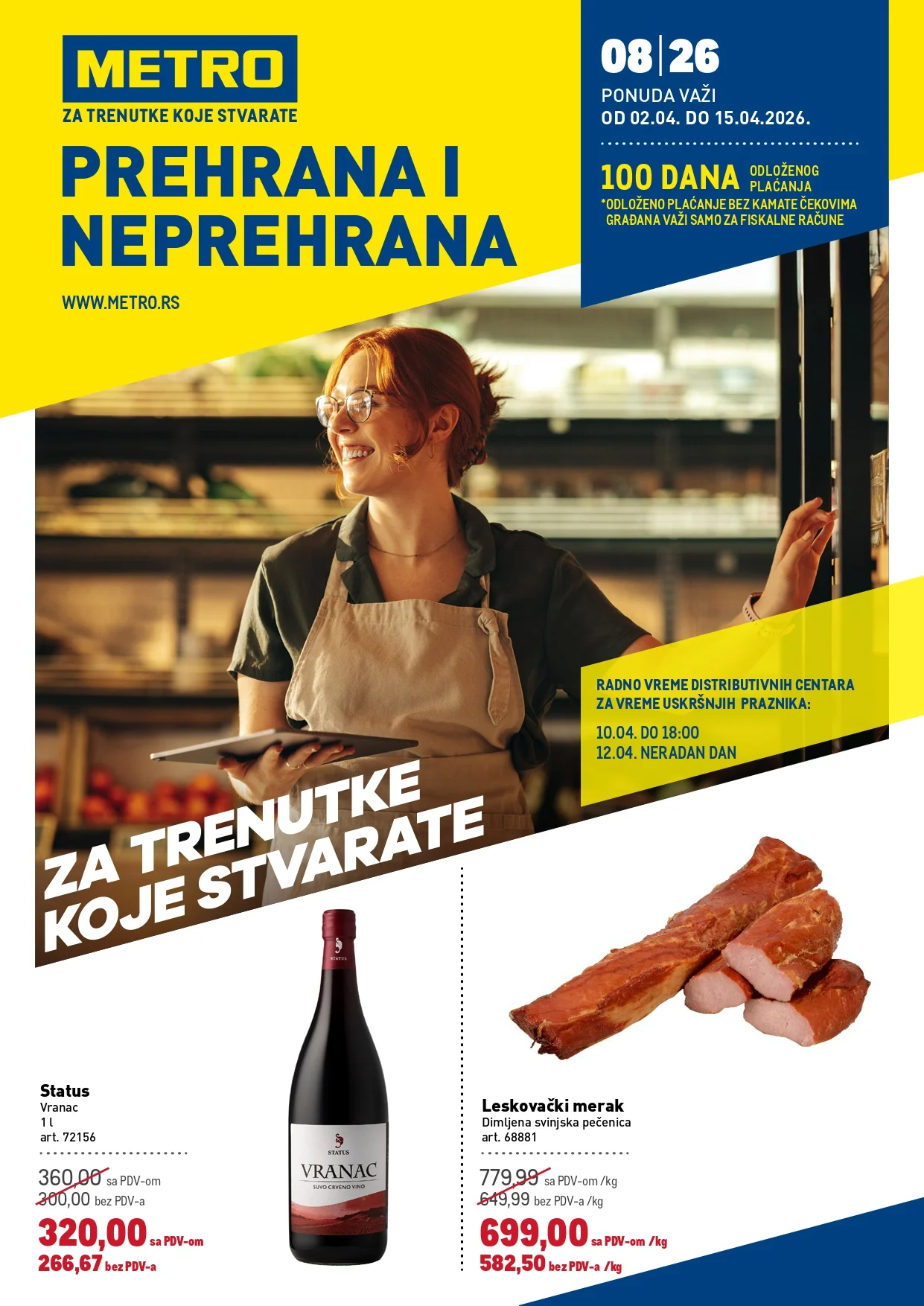 Metro katalog PREHRANA/NEPREHRANA 2-15.4.2026.