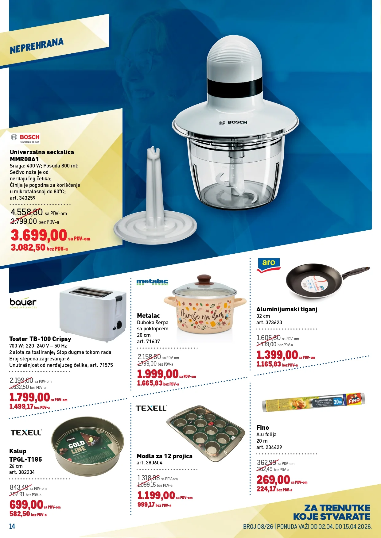 Metro katalog PREHRANA/NEPREHRANA 2-15.4.2026.