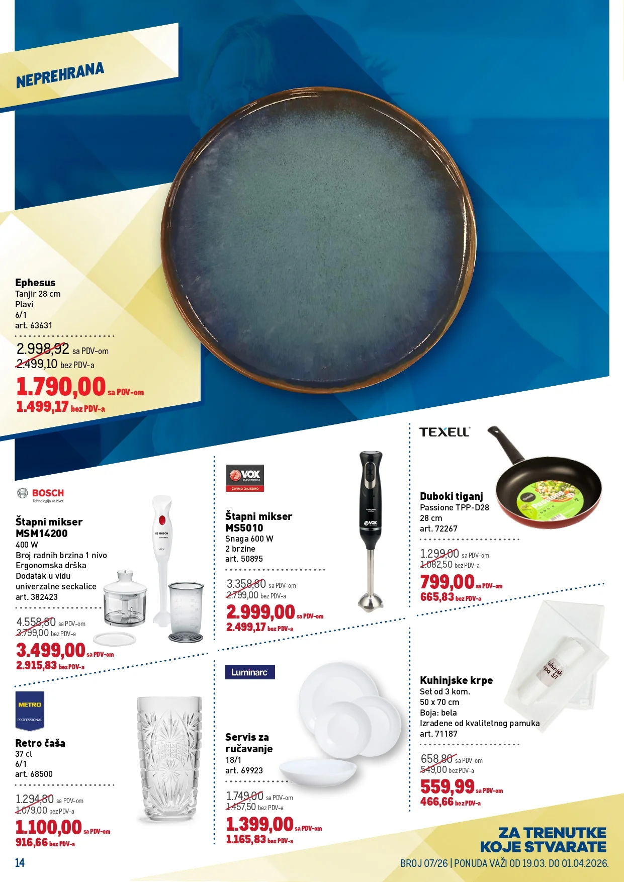 Metro katalog PREHRANA/NEPREHRANA 19.3-1.4.2026.