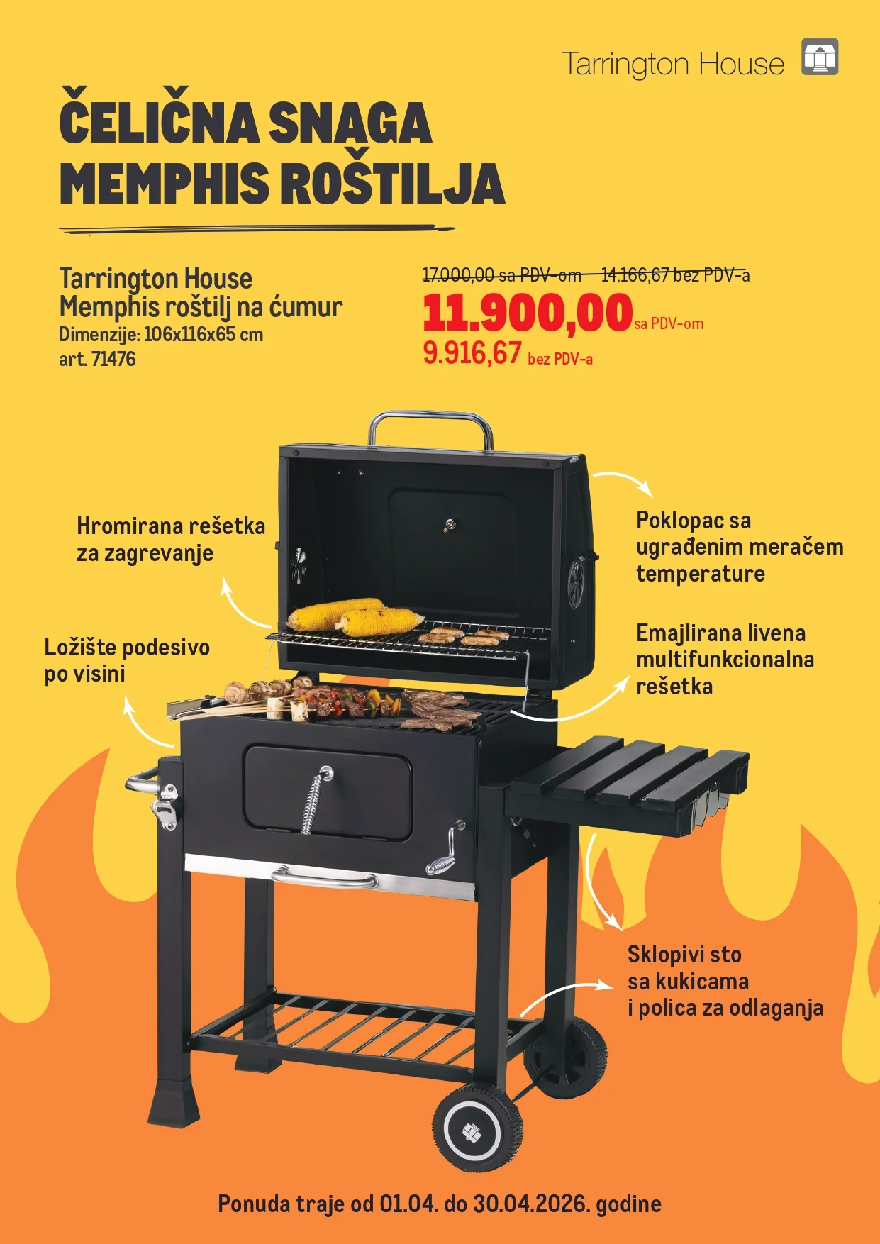 Metro akcija ROŠTILJ 1-30.4.2026.