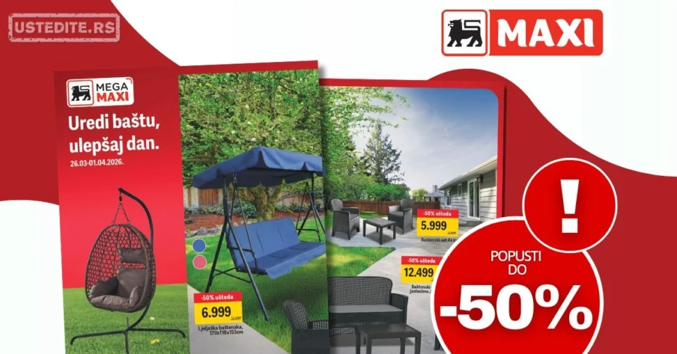 Mega Maxi akcija BAŠTA 26.3-1.4.2026.