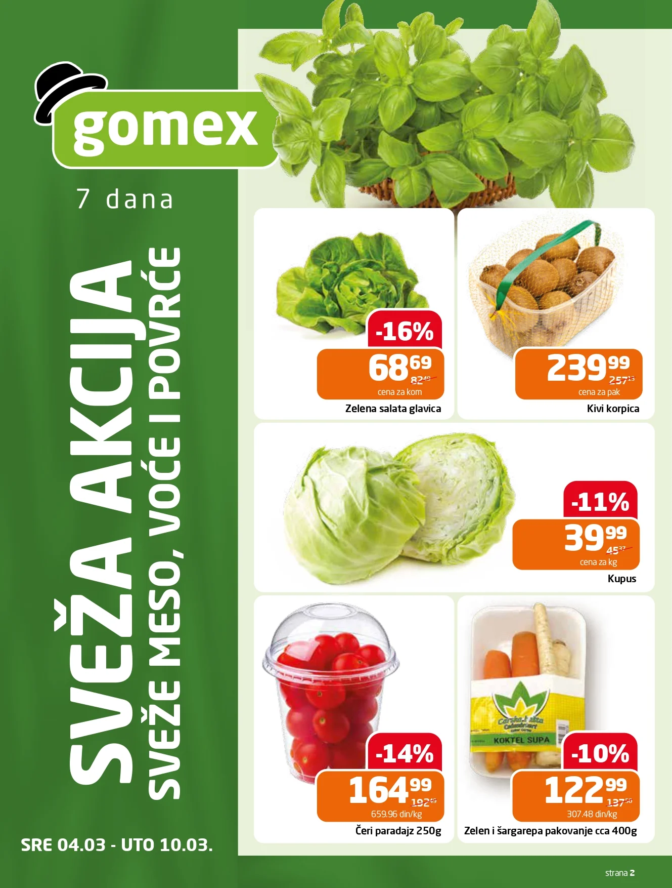 Gomex katalog AKCIJE IZ ŠEŠIRA 4-17.3.2026.