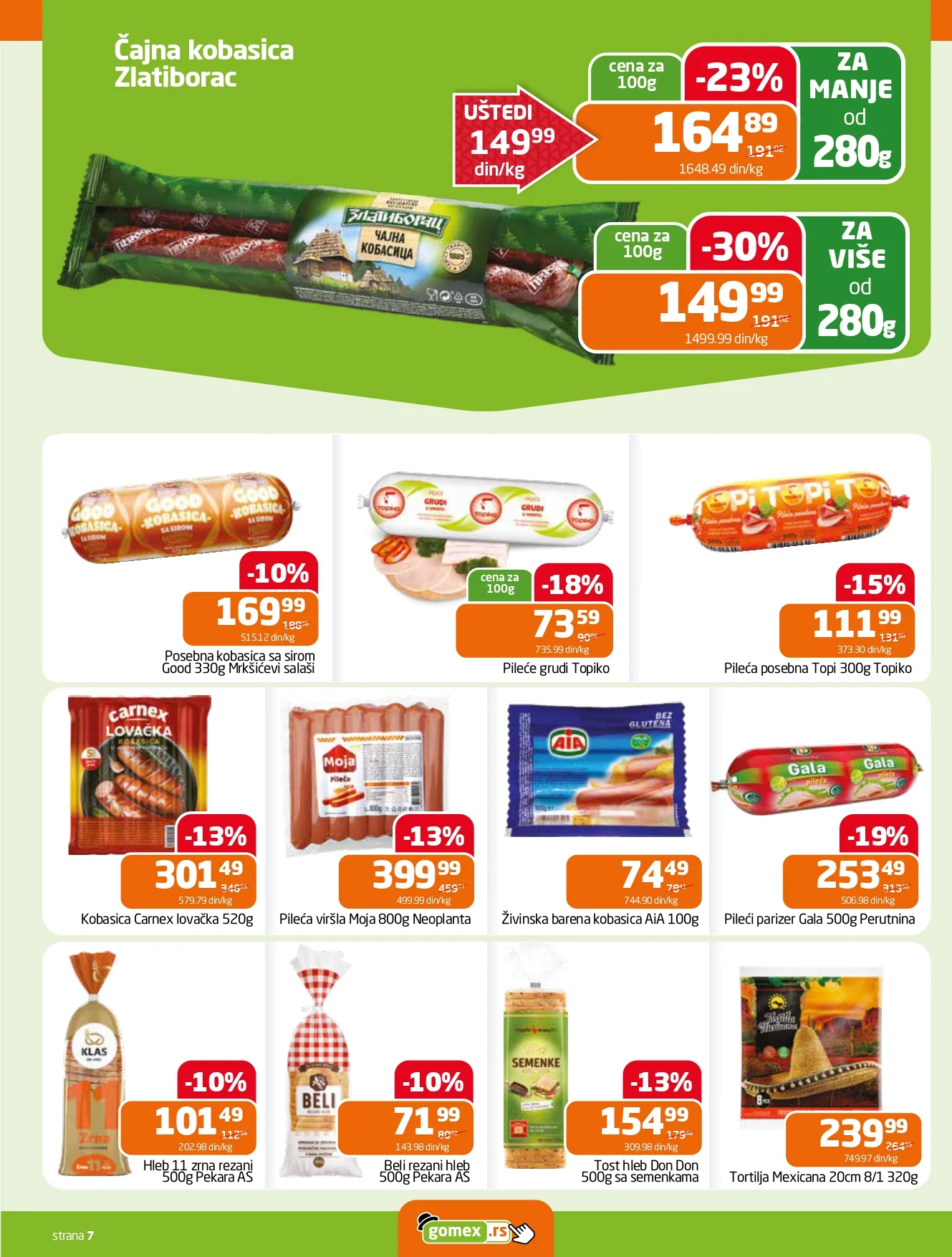 Gomex katalog AKCIJE IZ ŠEŠIRA 4-17.3.2026.