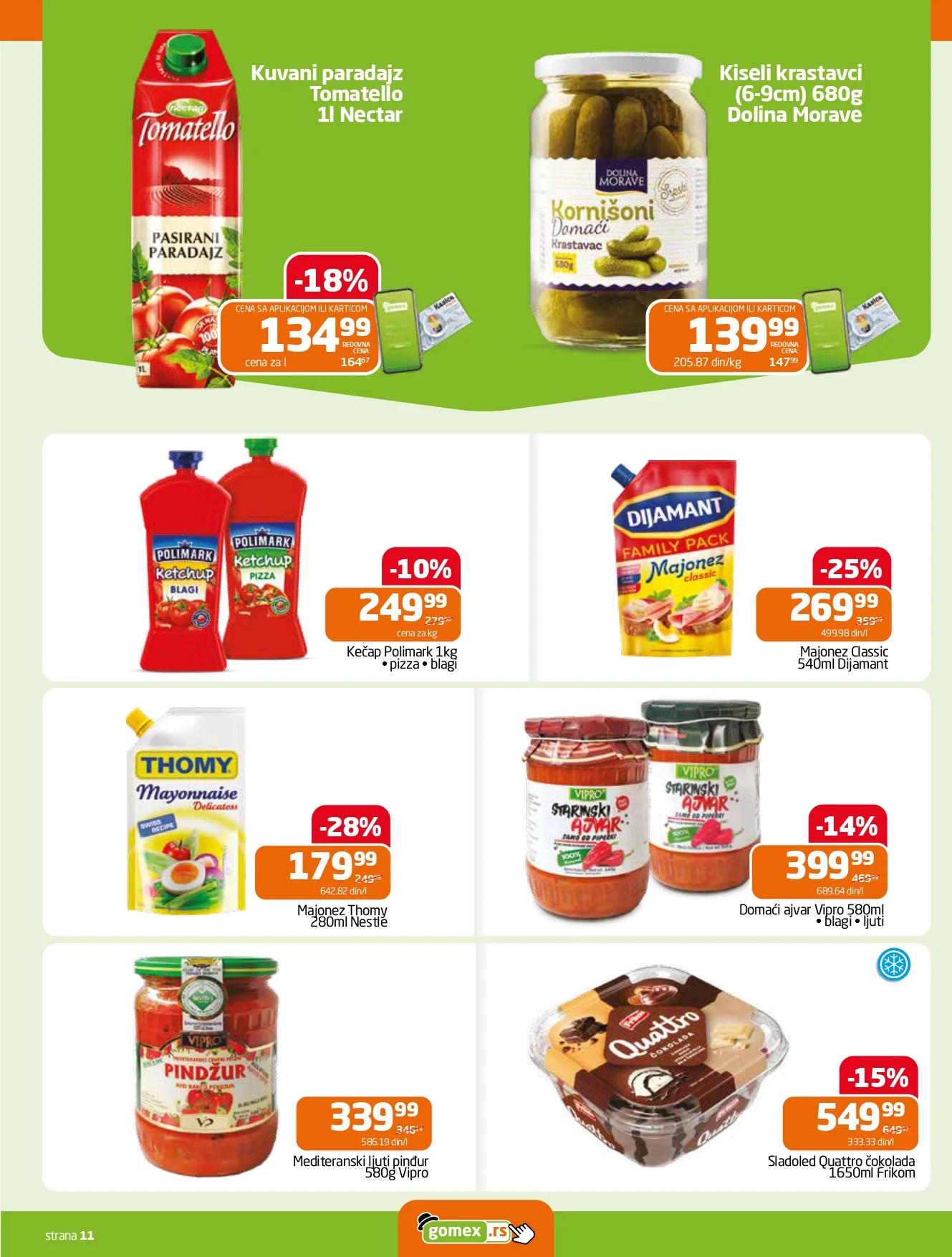 Gomex katalog AKCIJE IZ ŠEŠIRA 4-17.3.2026.