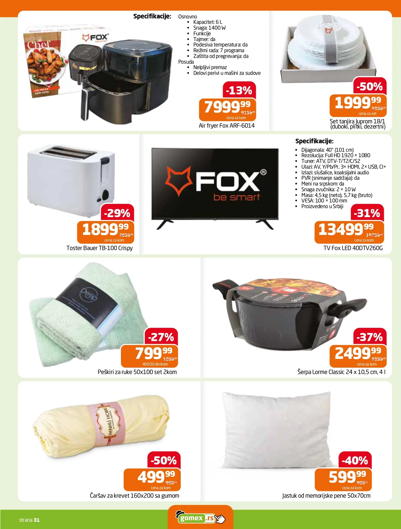 Gomex katalog AKCIJE IZ ŠEŠIRA 4-17.3.2026.