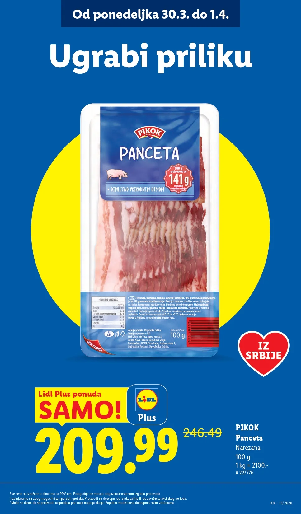 Lidl katalog 26.3-1.4.2026.