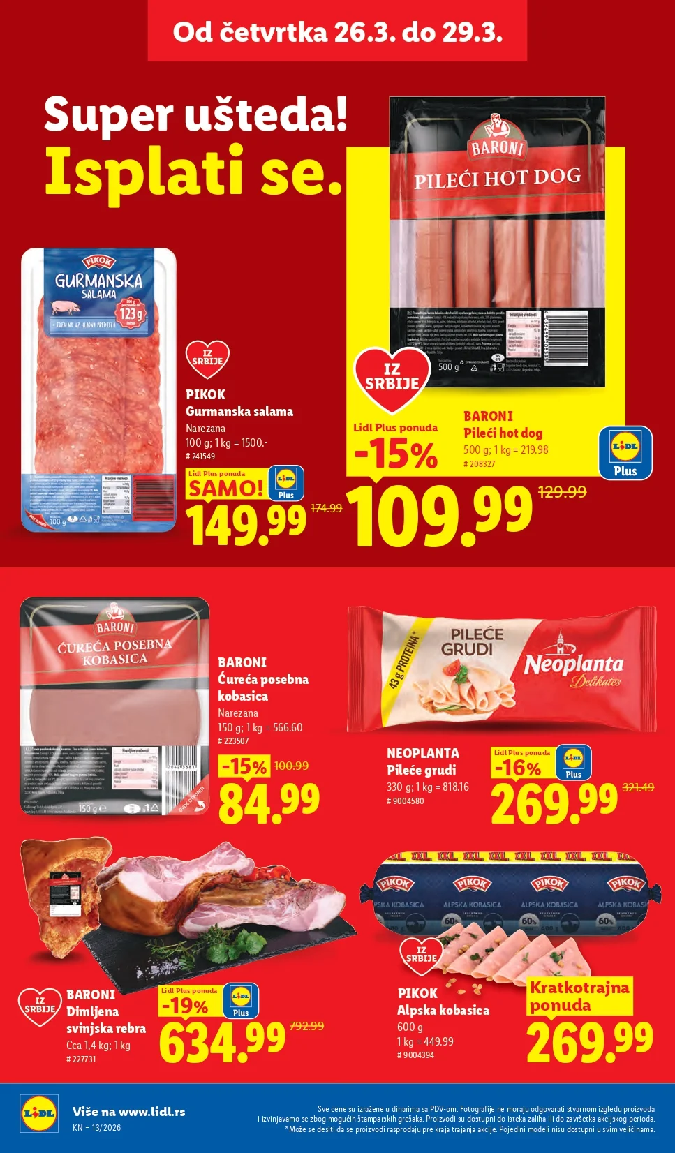 Lidl katalog 26.3-1.4.2026.