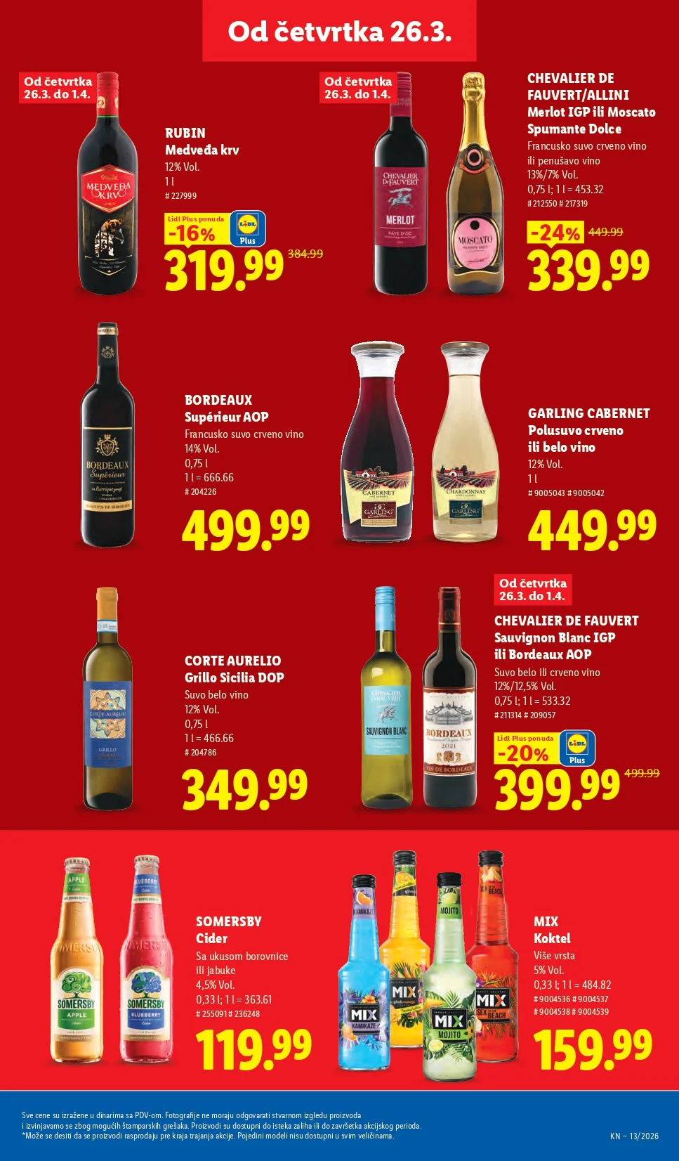 Lidl katalog 26.3-1.4.2026.