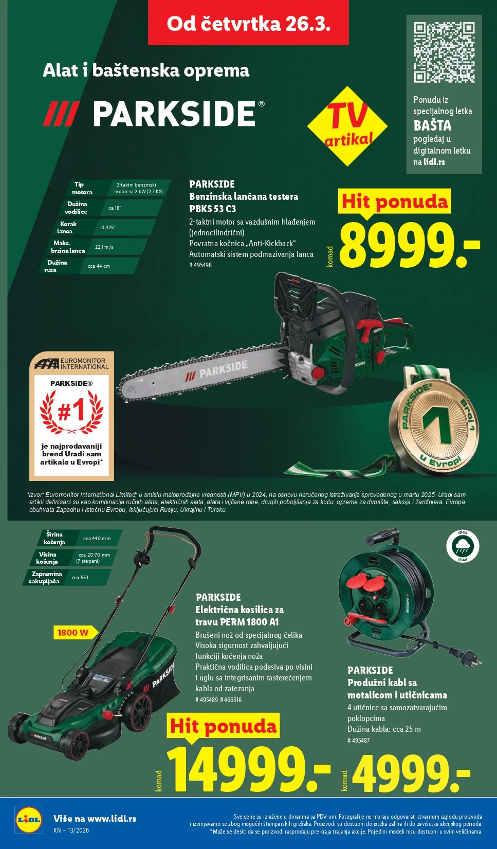 Lidl katalog 26.3-1.4.2026.