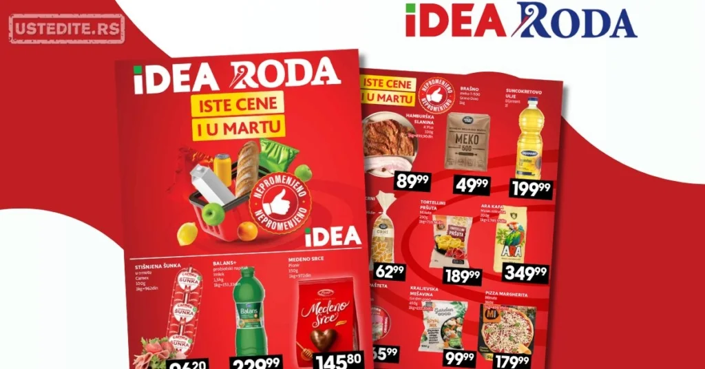Roda & Idea katalog ISTE CENE 19-25.3.2026.