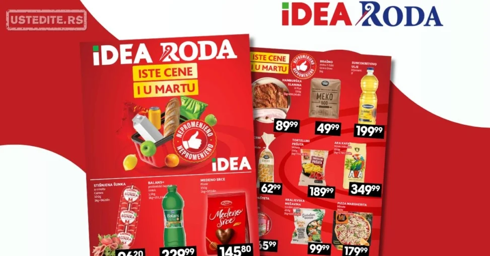 Roda & Idea katalog ISTE CENE 19-25.3.2026.