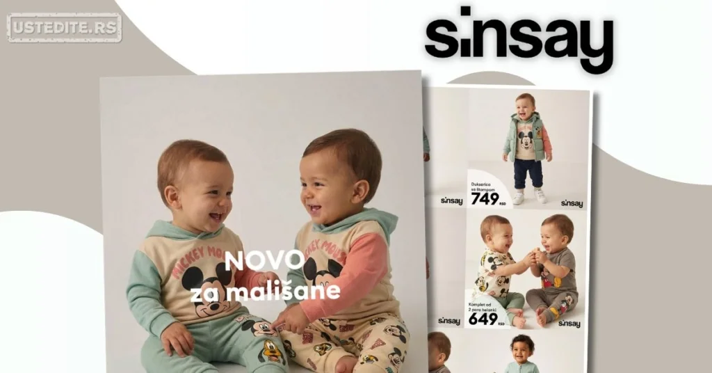 Sinsay ODEĆA ZA BEBE mart 2026.