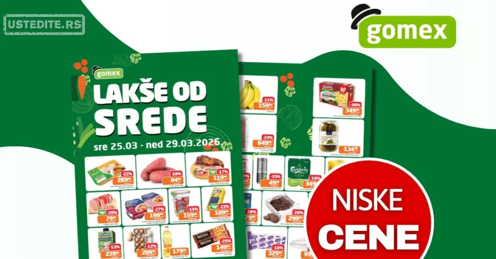 Gomex katalog LAKŠE OD SREDE 25-29.3.2026.