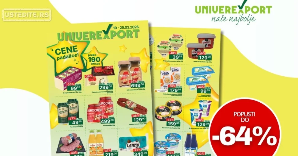 Univerexport katalog CENE PADALICE 19-29.3.2026.