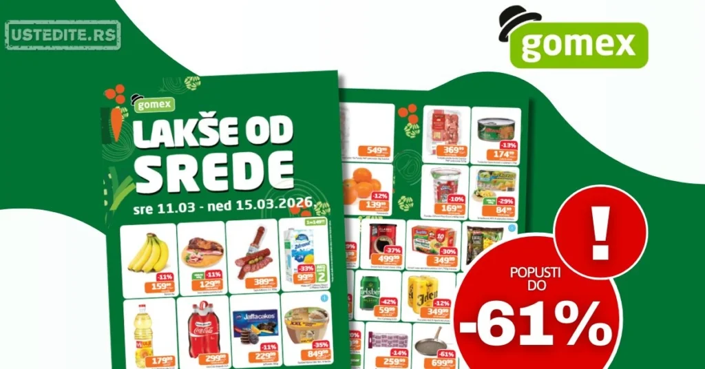 Gomex katalog LAKŠE OD SREDE 11-15.3.2026.