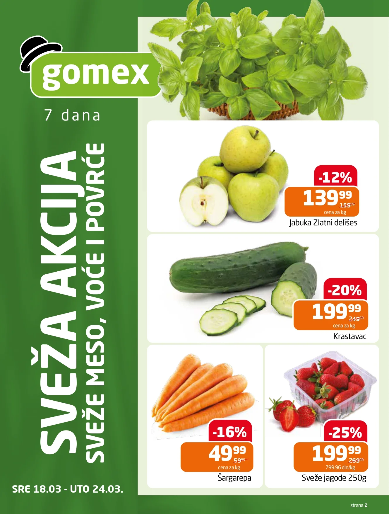 Gomex katalog AKCIJE IZ ŠEŠIRA 18-31.3.2026.