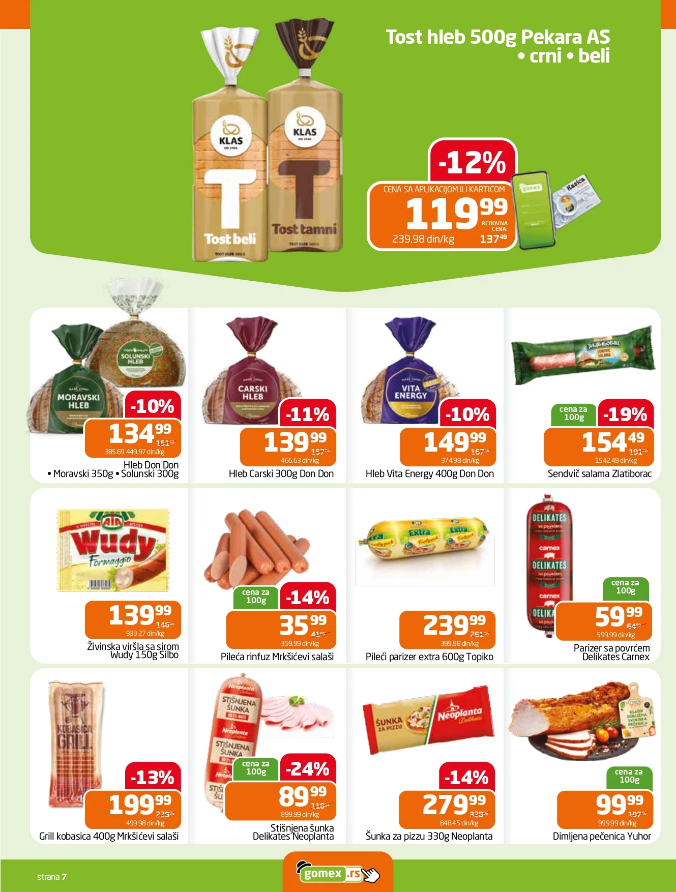 Gomex katalog AKCIJE IZ ŠEŠIRA 18-31.3.2026.