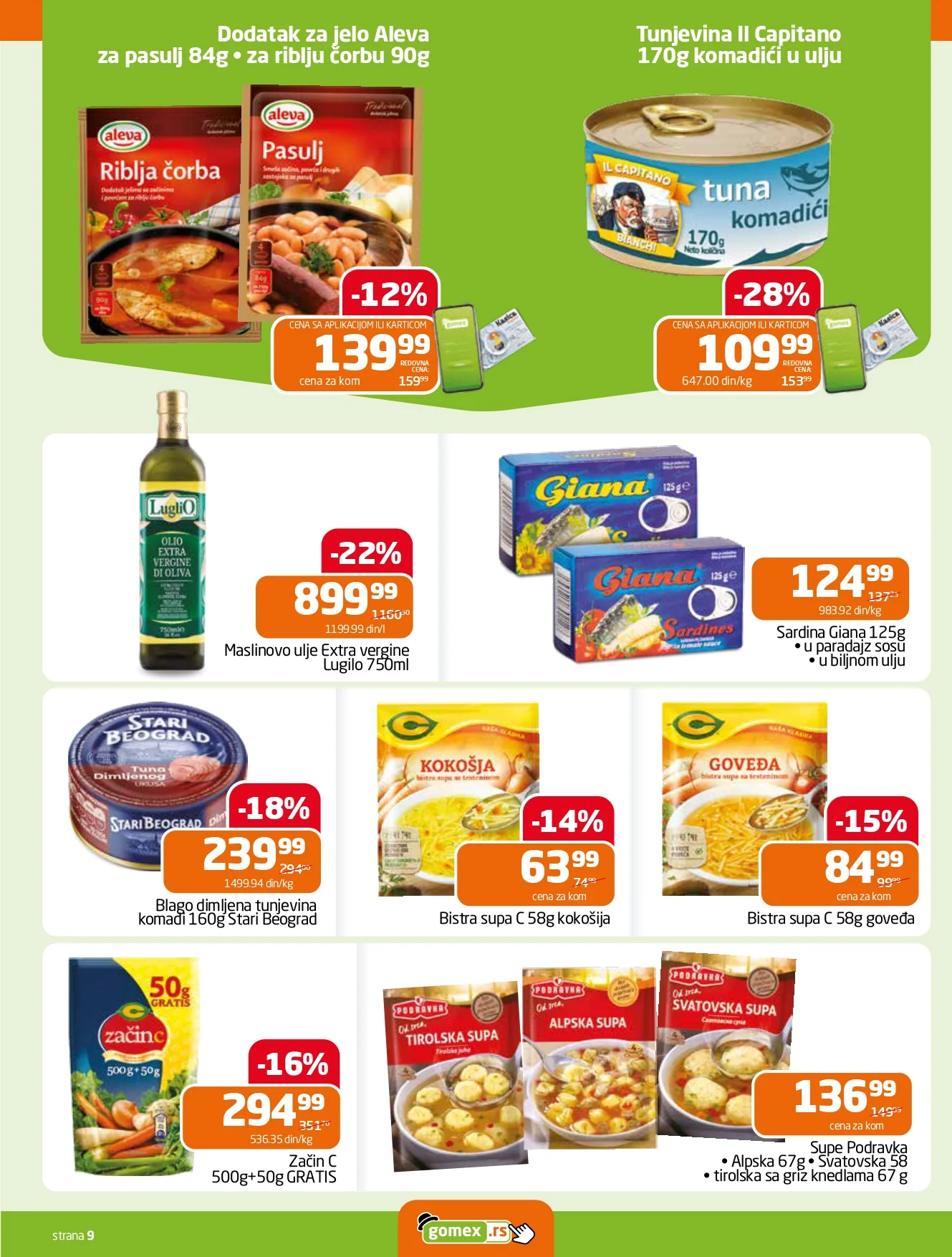 Gomex katalog AKCIJE IZ ŠEŠIRA 18-31.3.2026.