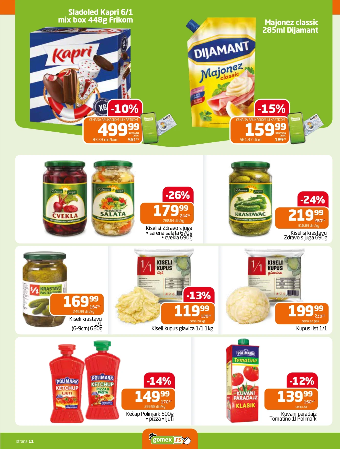 Gomex katalog AKCIJE IZ ŠEŠIRA 18-31.3.2026.