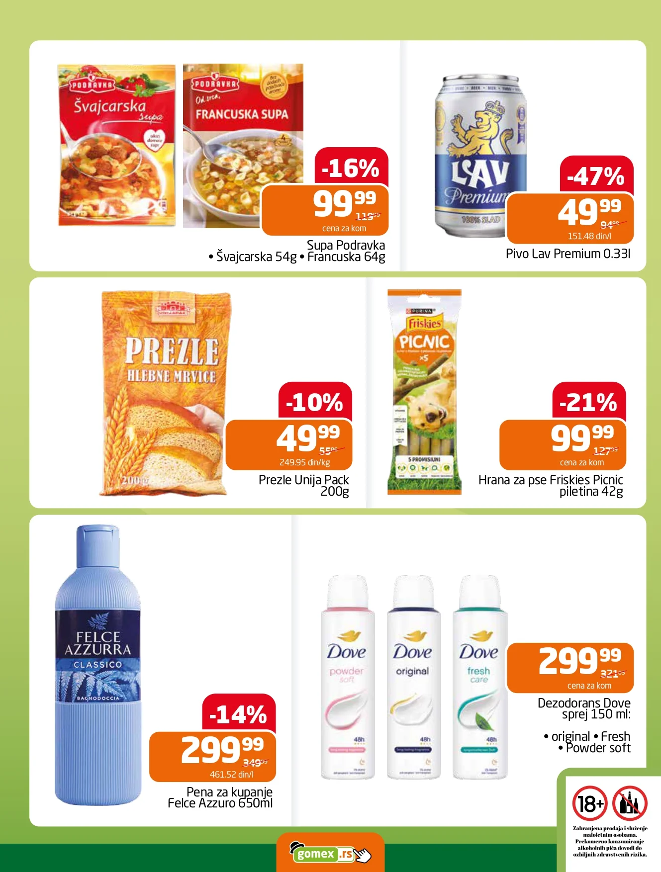 Gomex katalog AKCIJE IZ ŠEŠIRA 18-31.3.2026.