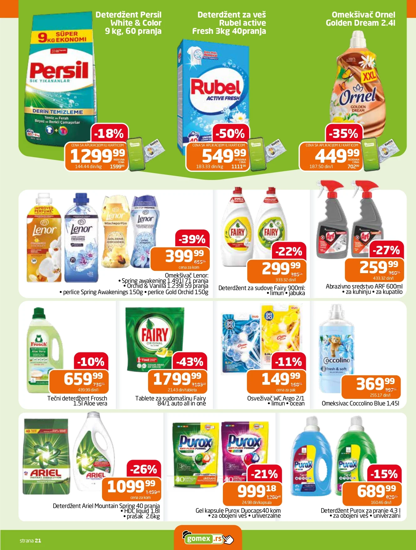 Gomex katalog AKCIJE IZ ŠEŠIRA 18-31.3.2026.