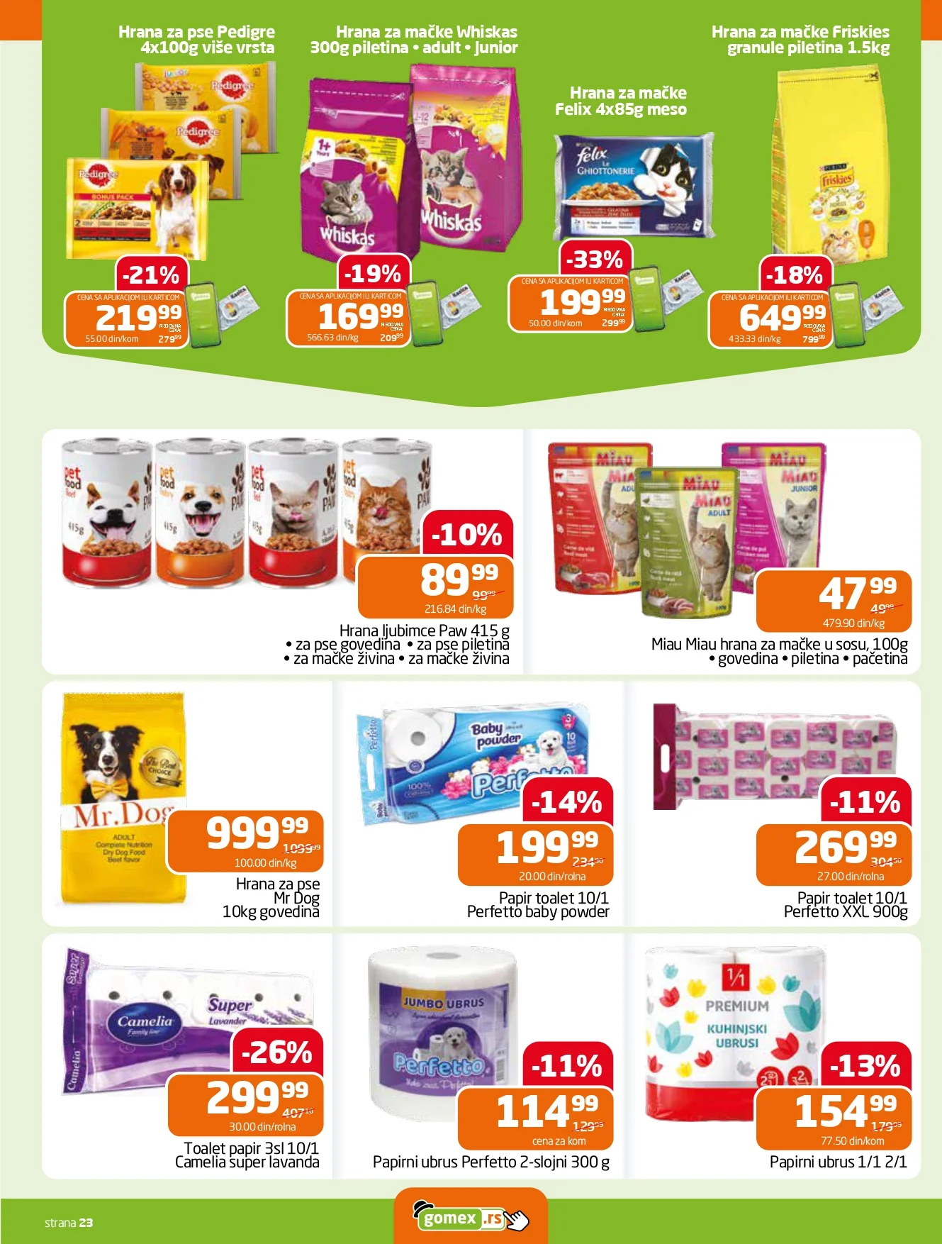 Gomex katalog AKCIJE IZ ŠEŠIRA 18-31.3.2026.