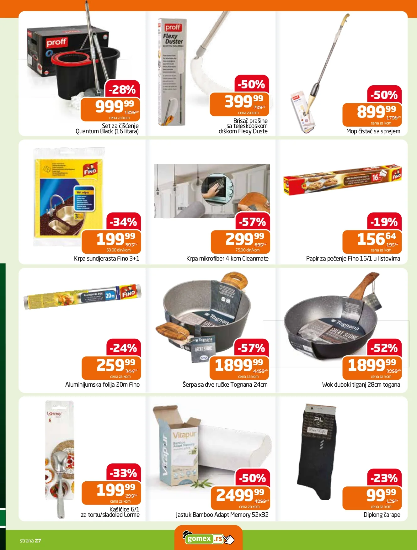 Gomex katalog AKCIJE IZ ŠEŠIRA 18-31.3.2026.
