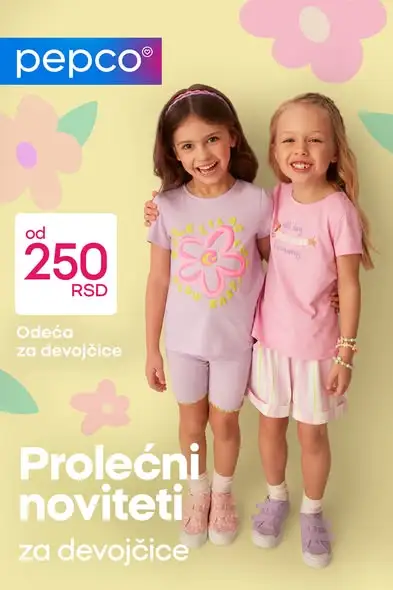 Pepco akcija prolećna odeća za devojčice - već od 250 RSD april 2026.