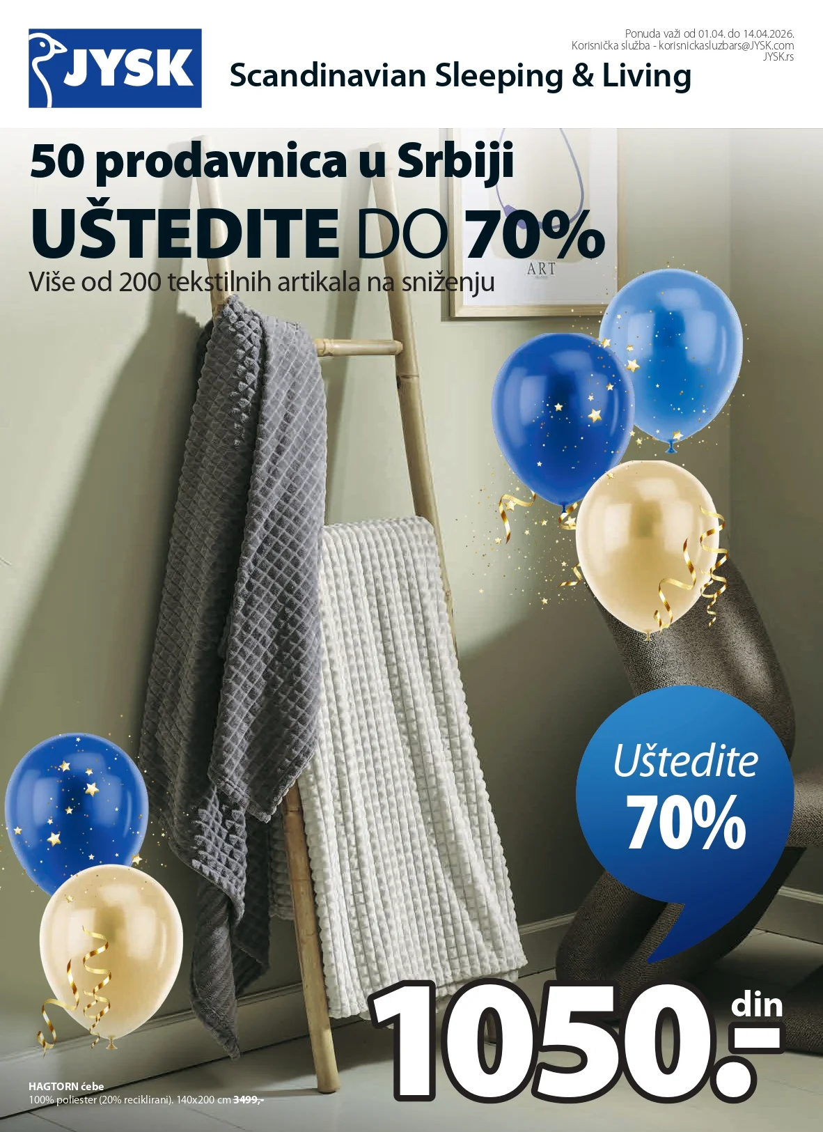 Jysk katalog 1-14.4.2026.