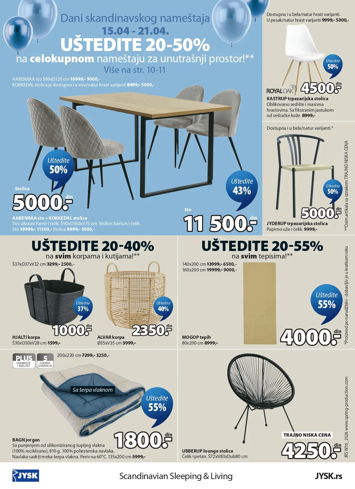 Jysk katalog 15-28.4.2026.
