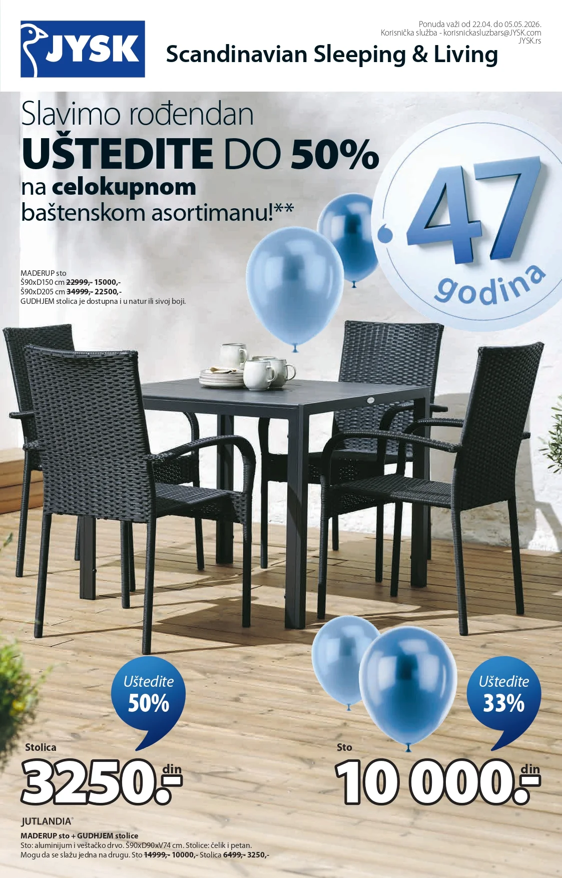 Jysk katalog 22.4-5.5.2026.