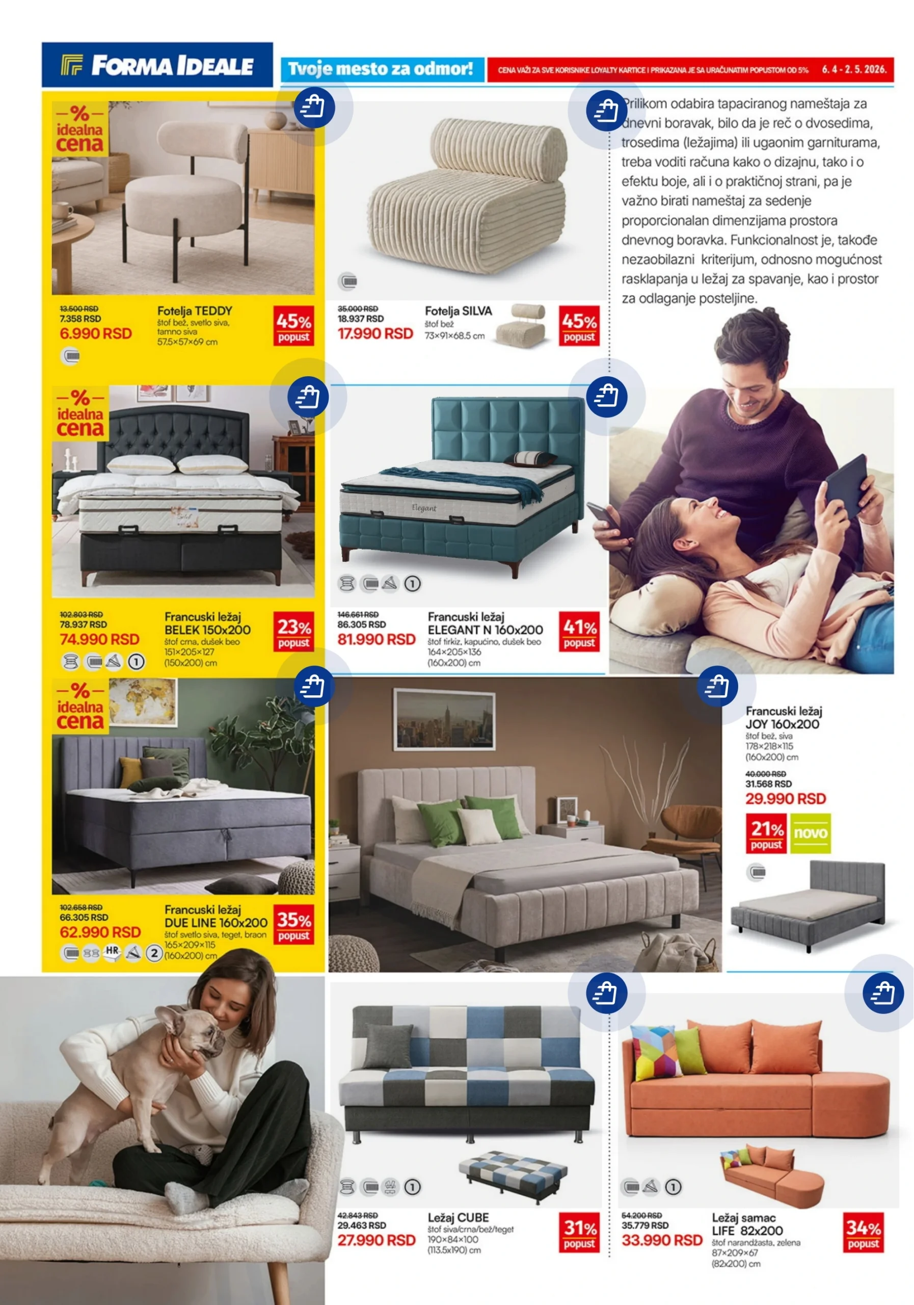 Forma Ideale katalog TAPACIRANI NAMEŠTAJ 6.4-2.5.2026.