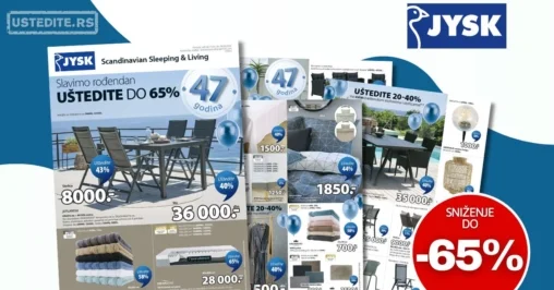 Jysk katalog 15-28.4.2026.