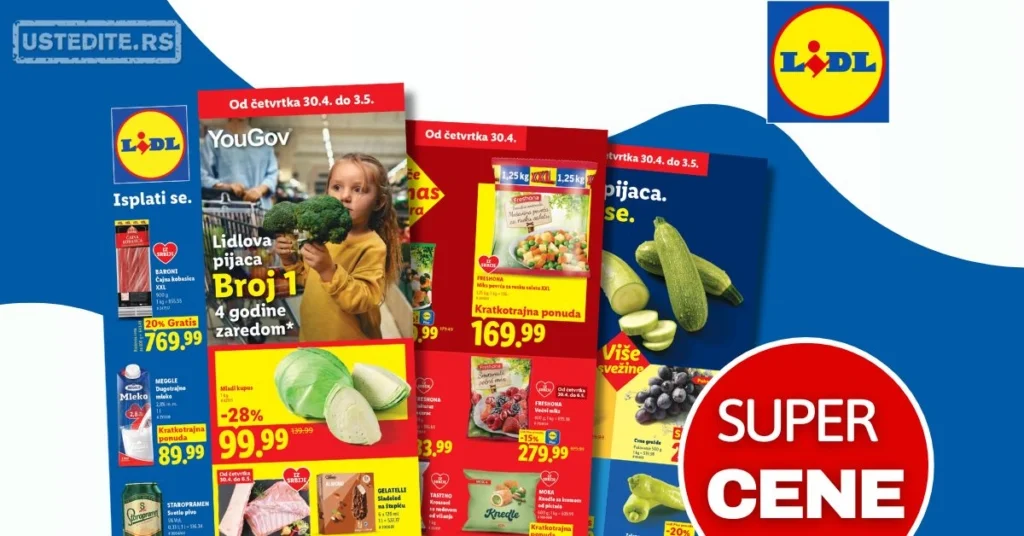 Lidl katalog PREHRANA/NEPREHRANA 30.4-6.5.2026.