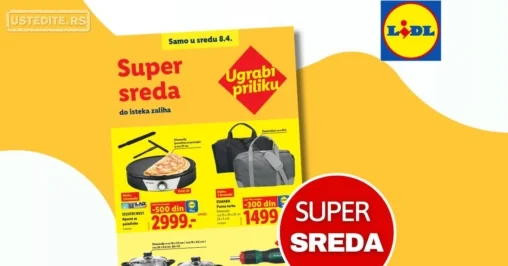 Lidl CENA DANA - SUPER SREDA 8.4.2026.