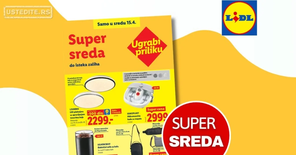 Lidl CENA DANA - SUPER SREDA 15.4.2026.