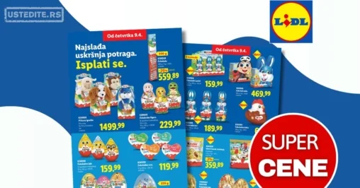 Lidl katalog USKRŠNJA PONUDA 9-15.4.2026.